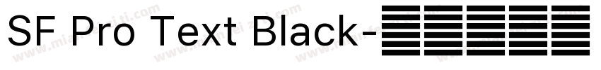 SF Pro Text Black字体转换